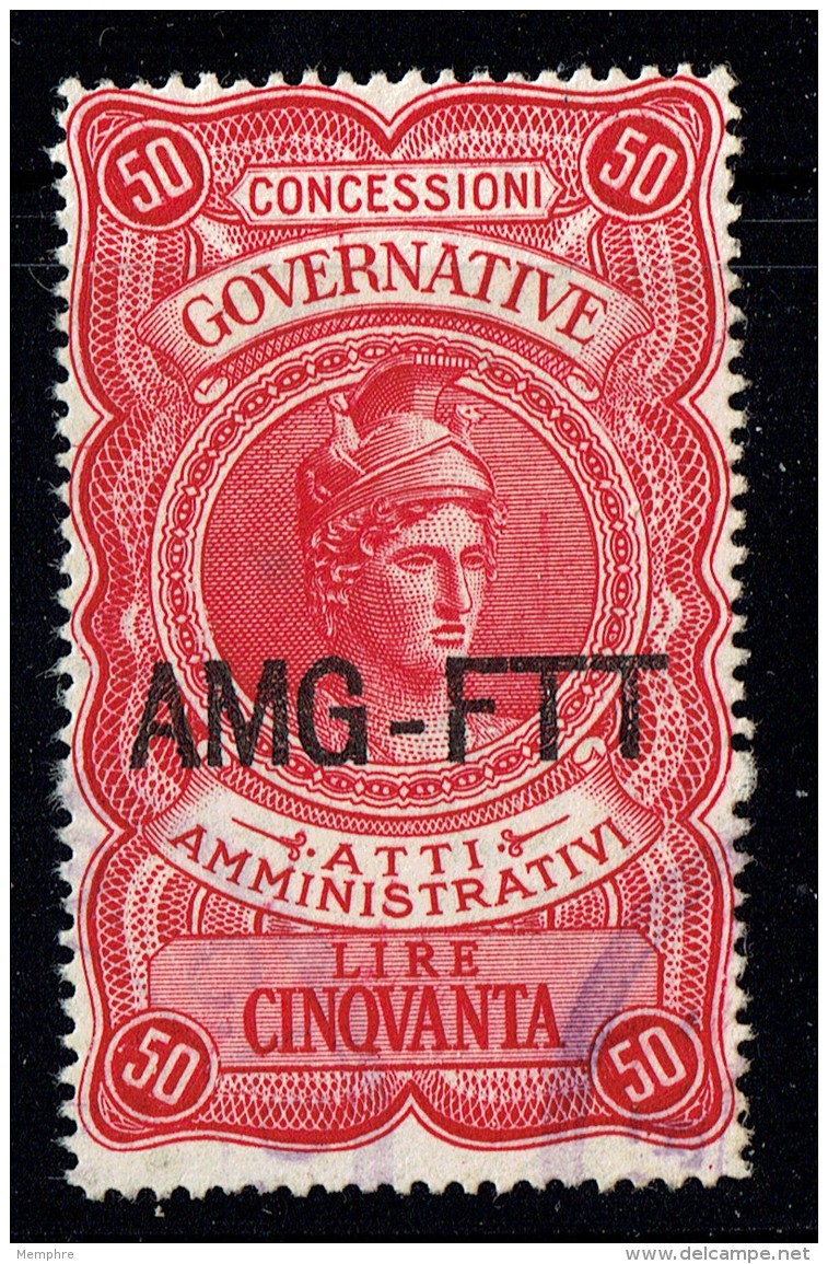 Atti Amministrativi   Lire 50  Usata - Revenue Stamps