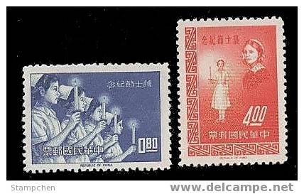 Taiwan 1964 Nurse Day Stamps Medicine Candle Nightingale Health Famous - Unused Stamps