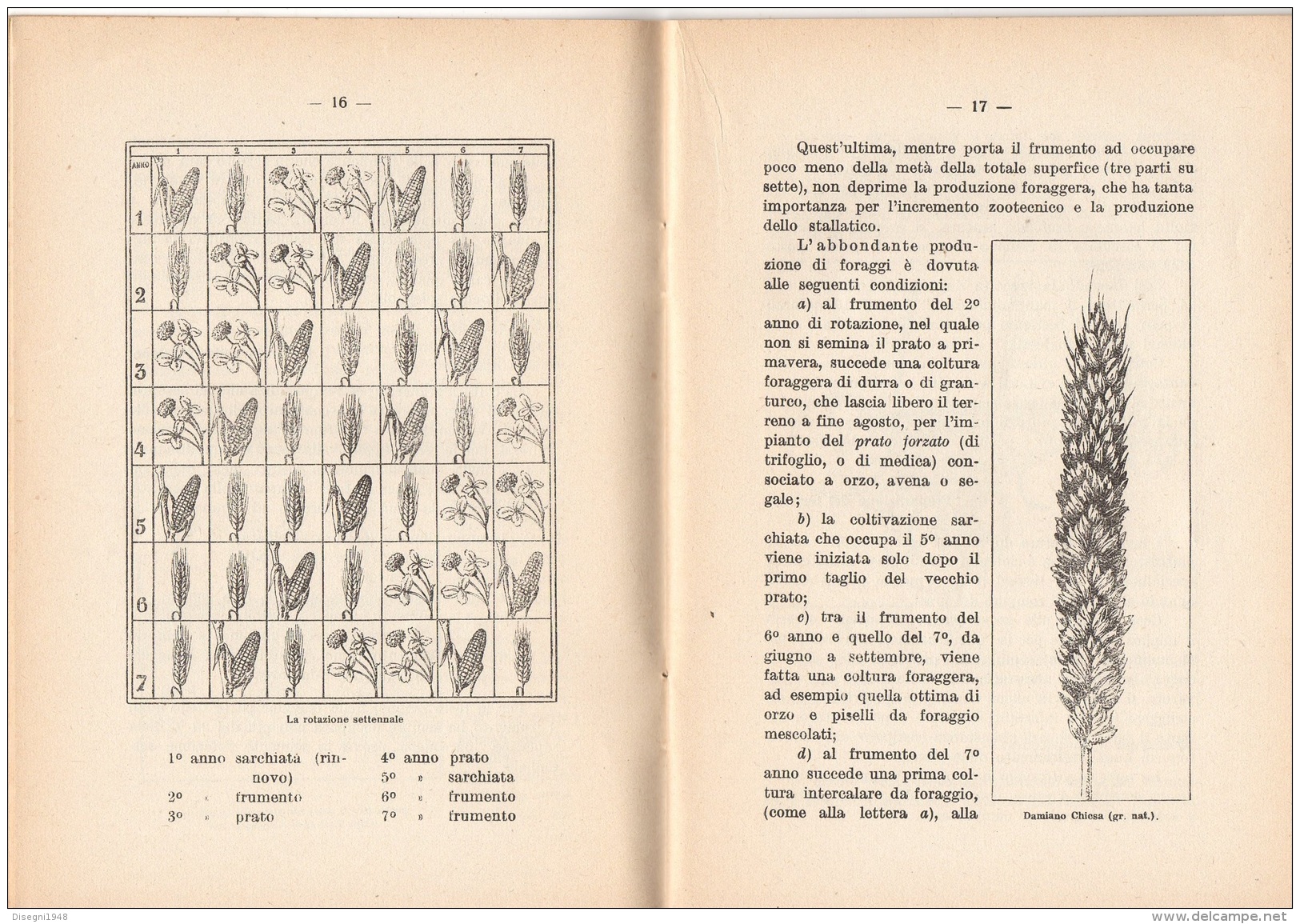 06106 "PROF. DANTE GIBERTINI - LA NUOVA TECNICA FRUMENTARIA - FED. IT. DEI CONS. AGRARI PIACENZA- 1930 VIII" ORIGINALE - Otros & Sin Clasificación