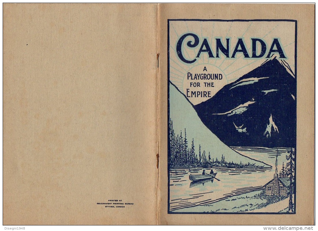 06109  "C. STEWART / W. W. CORY / J. B. HARKIN - CANADA - A PLAYGROUND FOR THE EMPIRE - DEP.T OF THE INTERIOR" ORIGINAL - 1900-1949