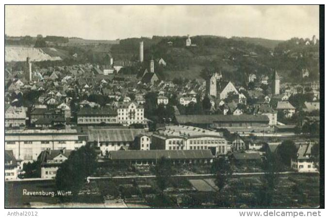 Rarität Rare Ravensburg Bahnhof Fabrik Fabrikgelände Gesamtansicht Um 1935 - Ravensburg