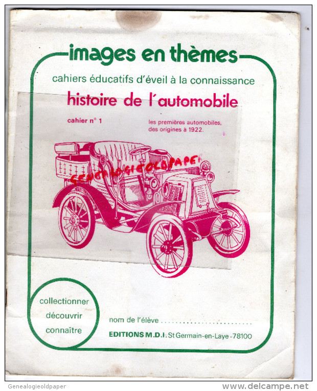 AUTOMOBILE-VOITURE-IMAGES- ORIGINES A 1922-DAIMLER-BENZ-DELAHAYE-CLEMENT-HISPANO-PANHARD-DE DION- CHENARD-BUGATTI- - Auto