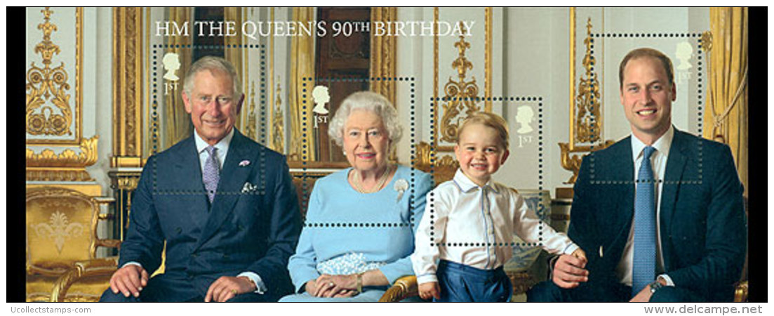 Great Britan  2016  Queen Elisabeth 90yrs      Postfris/mnh/neuf - Neufs