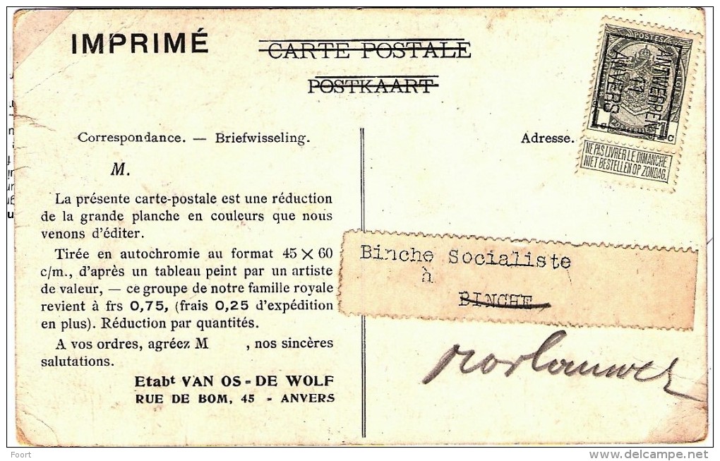 Antwerpen 1911 - Typografisch 1906-12 (Wapenschild)