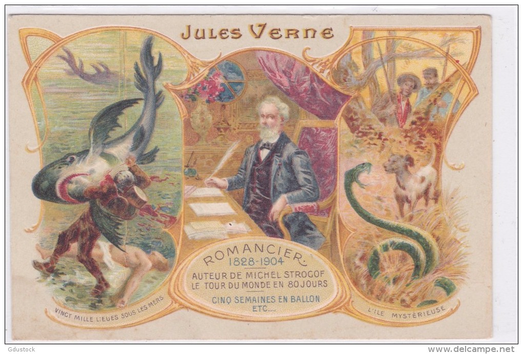 Publicité - Jules Verne - Romancier 1828-1904 - Publicité