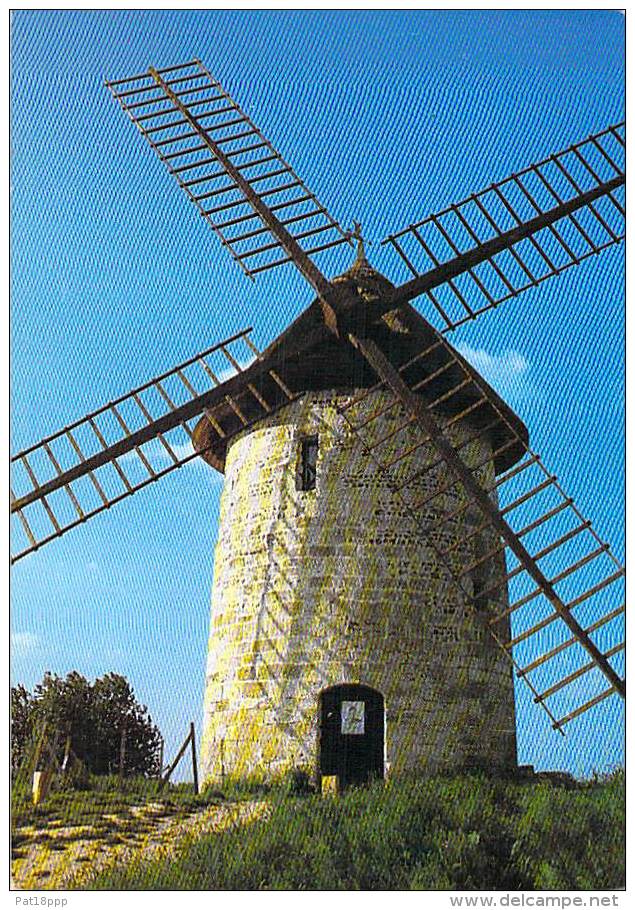 MOULINS A VENT - FRANCE - Windmill Windmühle Windmollen - Le Moulin à Vent D'HAUVILLE ( Eure) - CPSM CPM GF - - Moulins à Vent