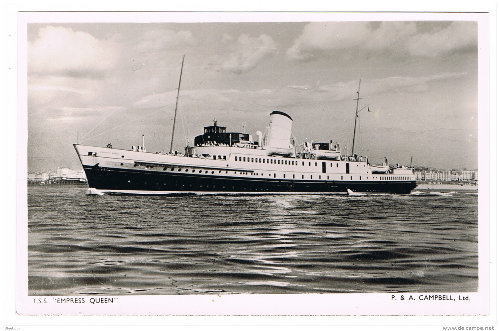 RB 1112 -  Raphael Tuck Real Photo Postcard - P &amp; A Campbell Ship - Paddlesteamer P.S. Glen Usk - Paquebote