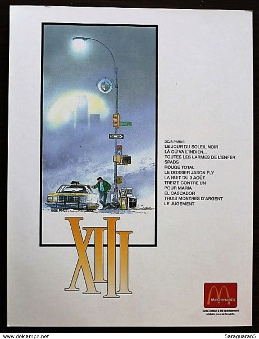 BD XIII - 2 - Là Où Va L'indien - Rééd. Publicitaire Mac Donald's 1999 - XIII