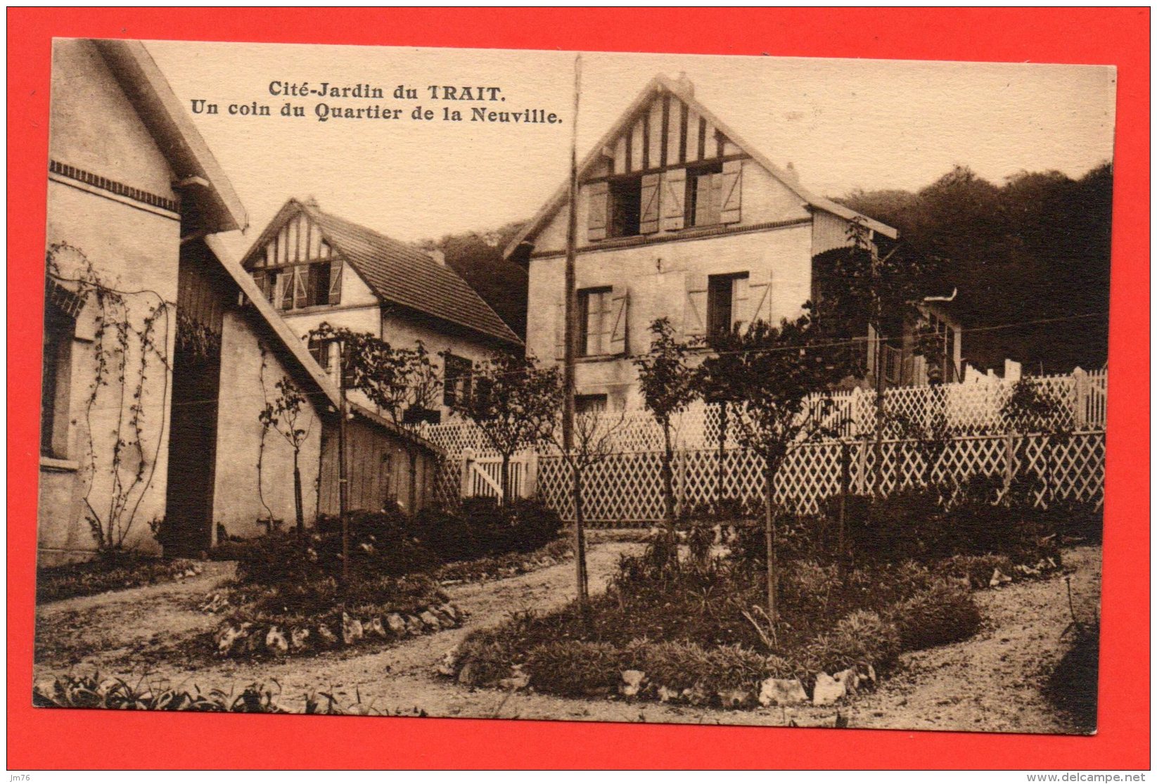 Cité Jardin Du LE TRAIT -  Un Coin Du Quartier De La Neuville. - Le Trait