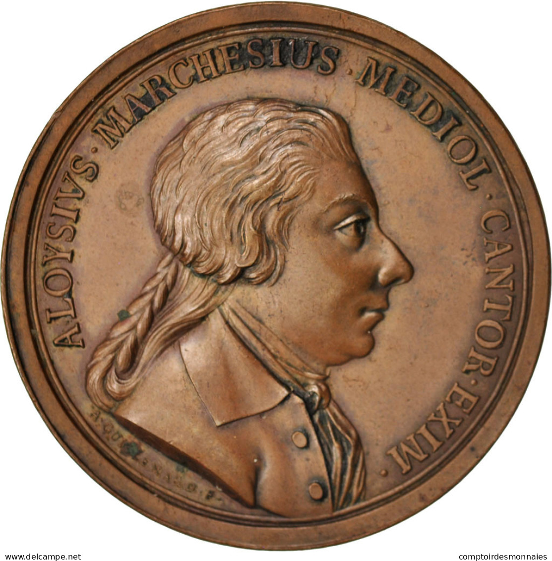 Italie, Medal, Aloisio Marchesius, Milan, Arts & Culture, 1785, TTB+, Bronze - Altri & Non Classificati