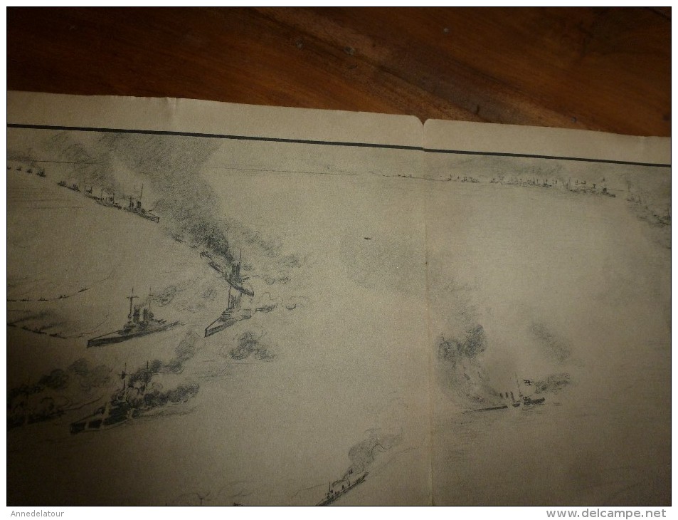 1914-18 Guerre Navale :Le Champ De Bataille Du JUTLAND Le 31 Mai 1916    Illustrateur: R. Pinard - Documents