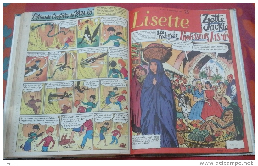 Album LISETTE N° 35 1957 Du N° 27 Au N° 39 - Lisette