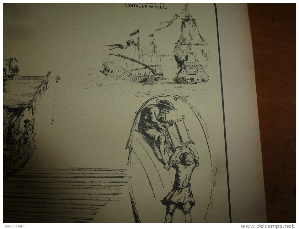 1925 Illustrations de Lucien Jonas: Histoire de la MARINE..LA MARINE DES GALERES, les forçats à l'arsenal de Marseille