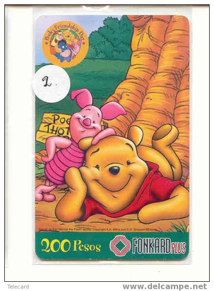 TELECARTE Disney * PHILIPPINES (2) WINNIE THE POOH * PHONECARD * FILIPPINES - Disney