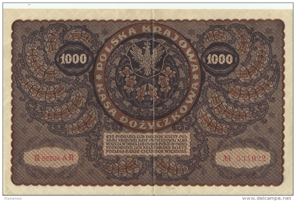 PL 1000 MAREK  1919 - Polen