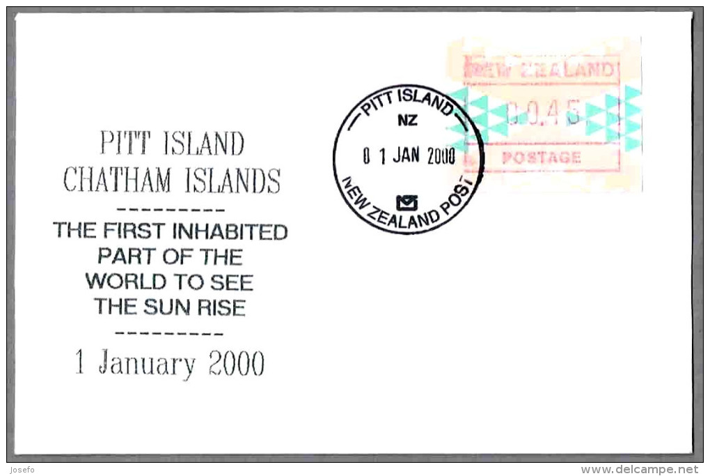 PITT ISLAND - First Inhabited Part Of The World To See The Sun Rise - Cambio De Milenio. Pitt Island 2000 - Relojería