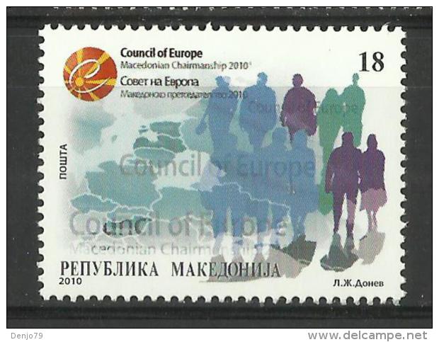 MACEDONIA 2010 COUNCIL OF EUROPE CHAIRMANSHIP MNH - North Macedonia