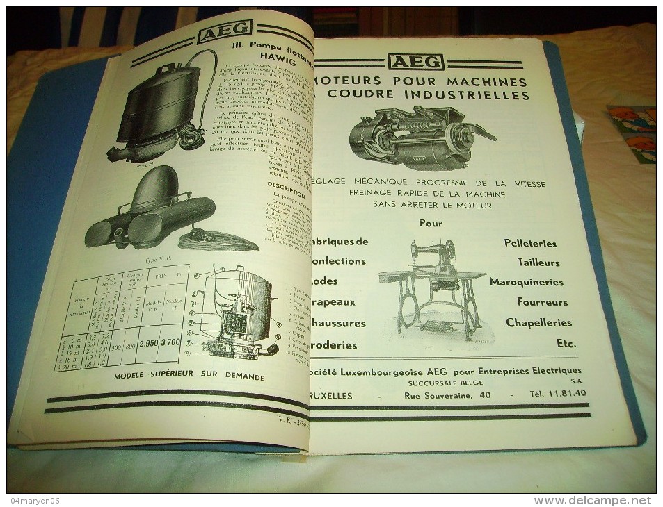 * AEG *-PRIJS -COURANT----1934. - Pratique