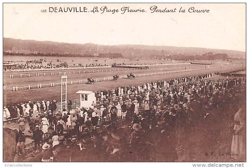 Sport.   Hippisme  Deauville  14.   Les Courses.  La Plage Fleurie - Hippisme