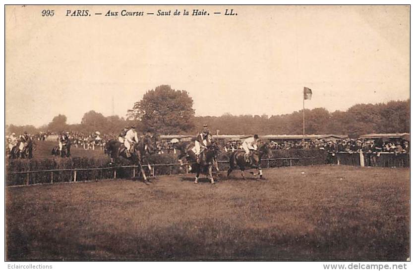 Sport.   Hippisme  Les Courses . Paris  Saut De La Haie - Hippisme