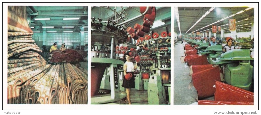 Kazakhstan - Alma Ata Almaty - Carpet, Shoe Factory - Production And Knitting Association -  Printed 1980 - 20.9x8.9 Cm - Kasachstan