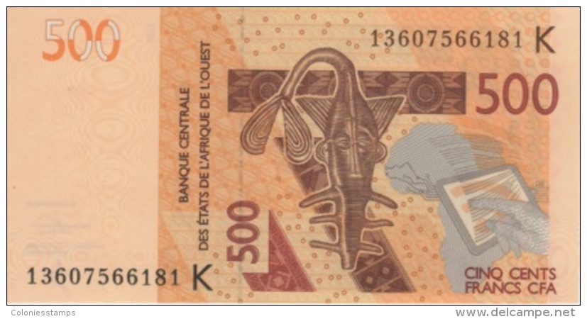 (B0394) WEST AFRICAN STATES (SENEGAL), 2012. 500 Francs. P-New. UNC - West-Afrikaanse Staten