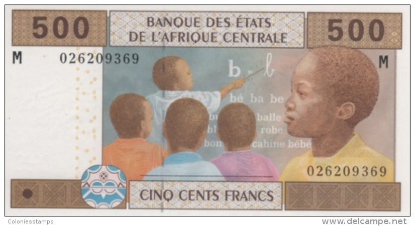 (B0395) CENTRAL AFRICAN STATES (CENTRAL AFRICAN REPUBLIC), 2002. 500 Francs. P-306M. UNC - Central African States