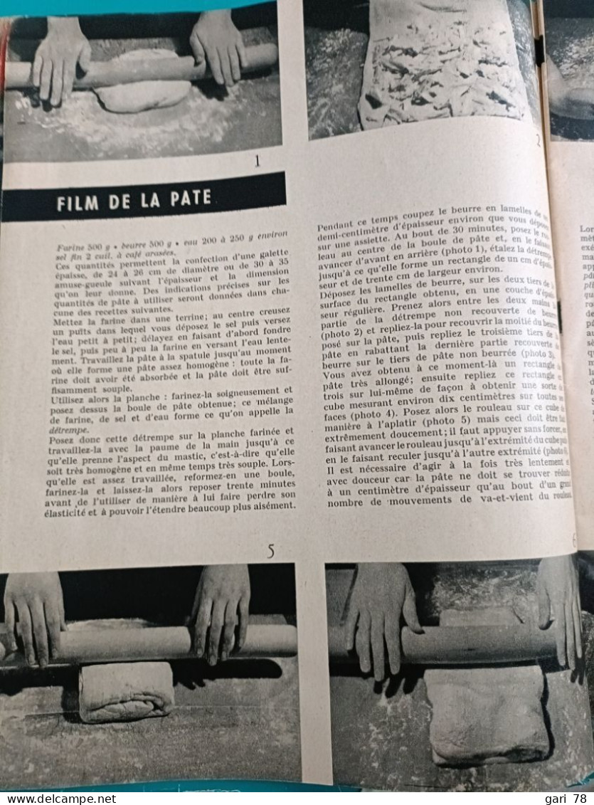 La Pâte Feuilletée DOCUMENTS ARTS MENAGERS N° 15 Mai 1959 - Küche & Wein