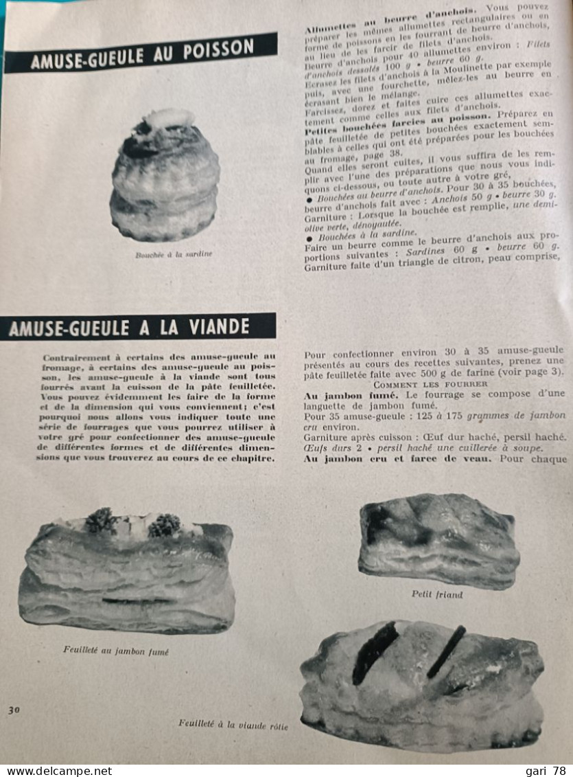 La Pâte Feuilletée DOCUMENTS ARTS MENAGERS N° 15 Mai 1959 - Küche & Wein