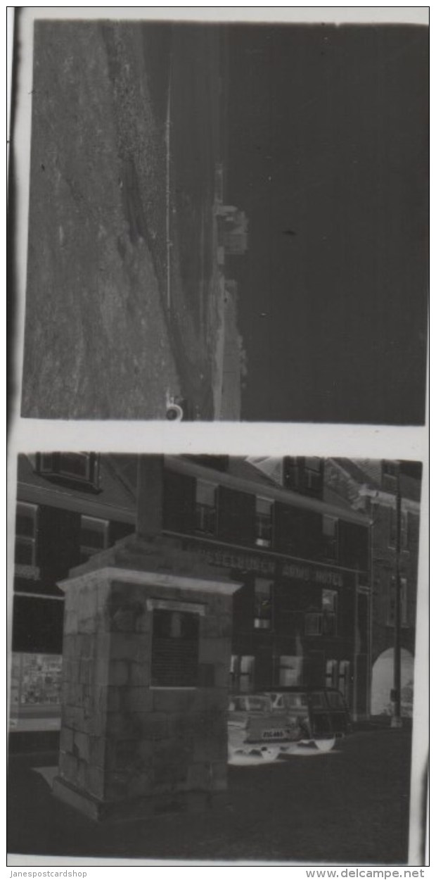 Negative Of MUSSELBURGH ARMS HOTEL AND MUSSELBURGH BEACH - SHOWING FORD ANGLIA AND MORRIS TRAVELLER - EAST LOTHIAN - - East Lothian