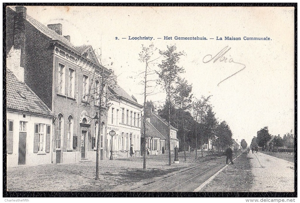 LOCHRISTIE - LOOCHRISTIE - Het Gemeentehuis - 1906 - Niet Courant ! - Boom