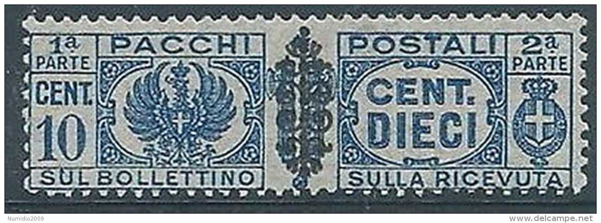 1945 LUOGOTENENZA PACCHI POSTALI 10 CENT MNH ** - RR3906-6 - Postpaketten