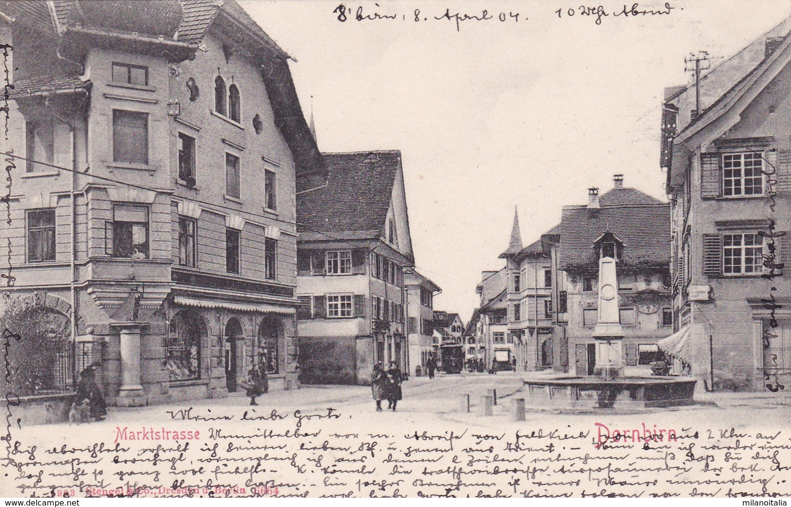 Dornbirn - Marktstrasse * 8. April 1904 - Dornbirn
