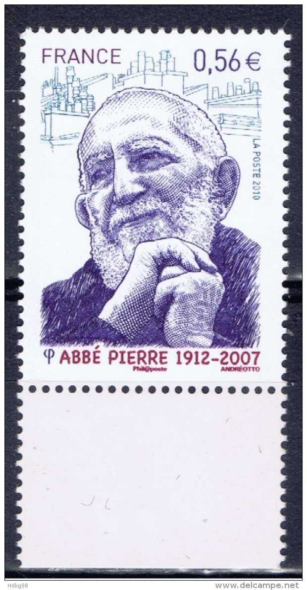 F+ Frankreich 2010 Mi 4805 Mnh Abbé Pierre - Ungebraucht