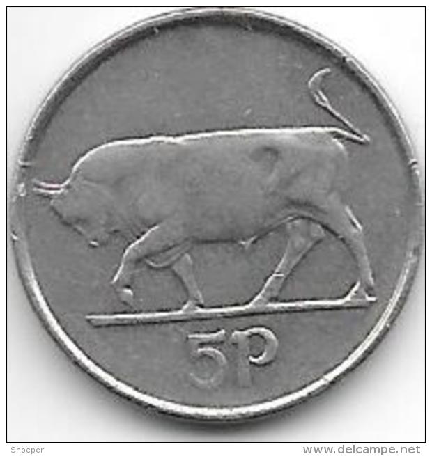 ¨ireland  5 Pence   1993   Km 28 - Irlande