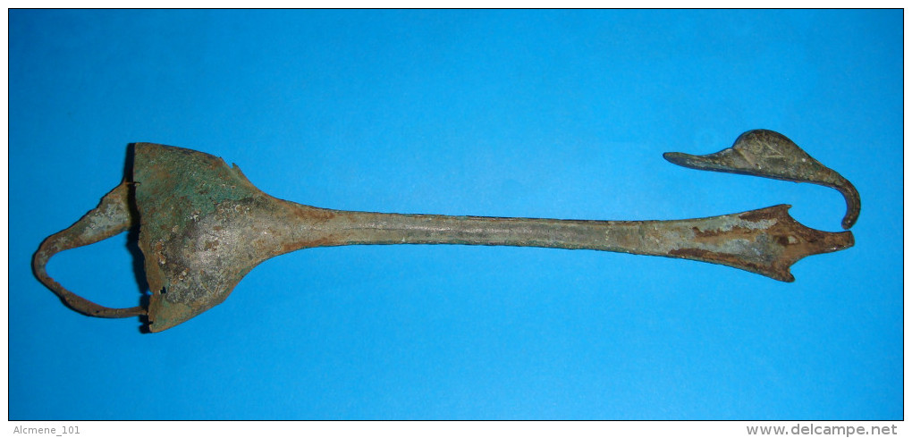 GREEK SPOON DECORATED WITH DUCK'S HEAD, CLASSICAL HELLENISTIK PERIOD V-IV C.B.C. - Archéologie