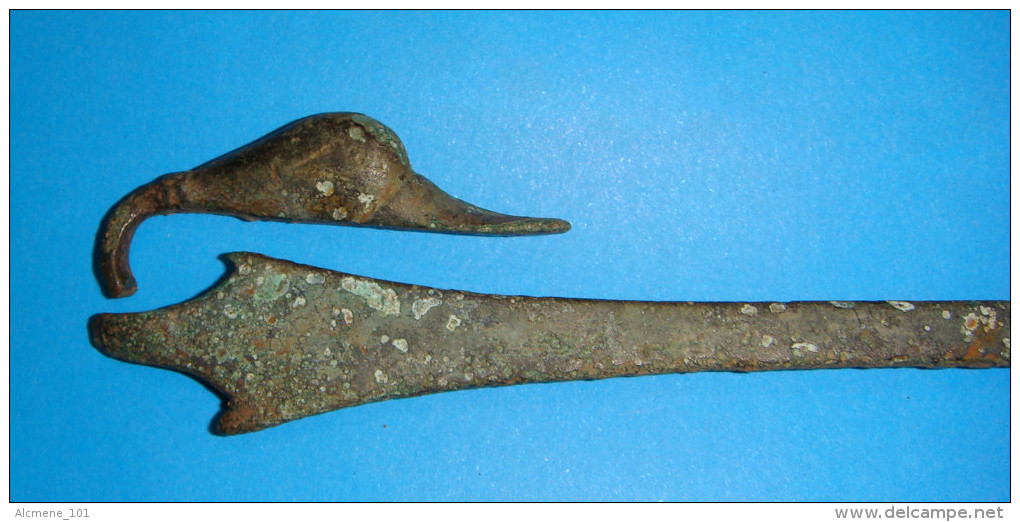 GREEK SPOON DECORATED WITH DUCK'S HEAD, CLASSICAL HELLENISTIK PERIOD V-IV C.B.C. - Archéologie