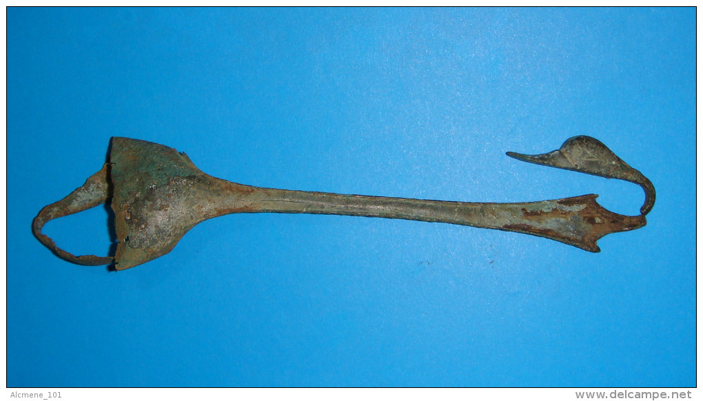 GREEK SPOON DECORATED WITH DUCK'S HEAD, CLASSICAL HELLENISTIK PERIOD V-IV C.B.C. - Archéologie