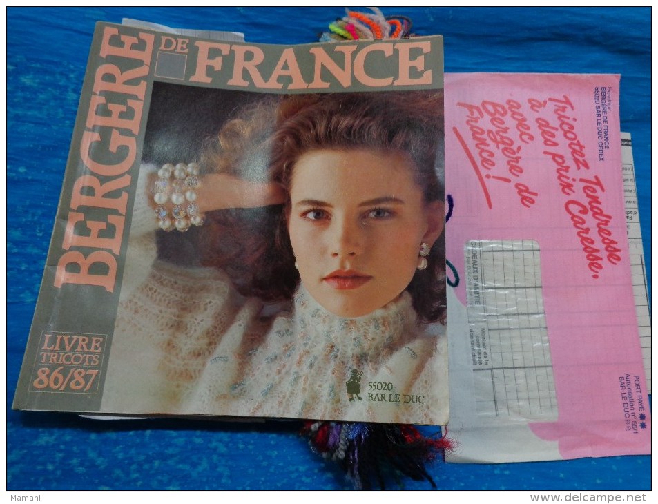 Catalogue De Laine Echantillons-bergere De France-livre Tricot 86/87 - Wolle