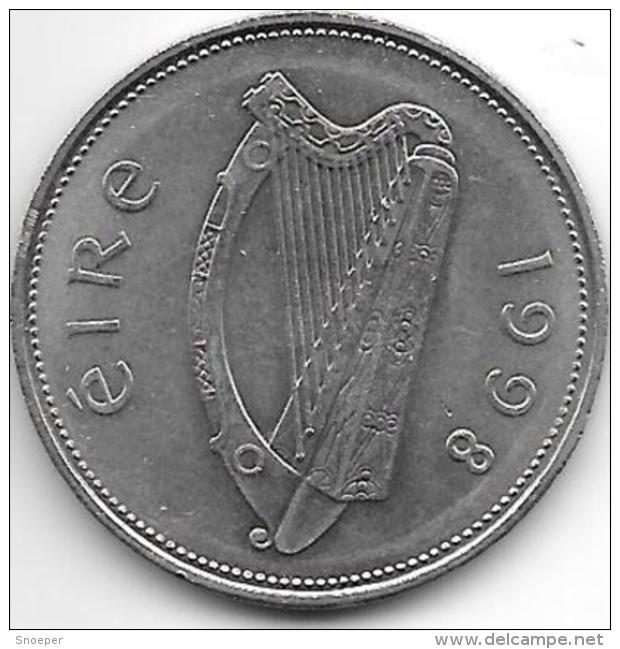 *ireland  1 Pound   1998   Km 27 Xf+ - Irland