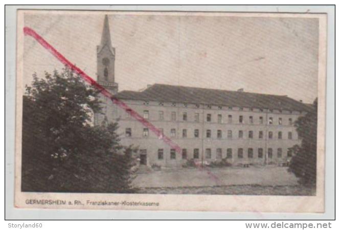 Cpm St001927 Germersheim Franziskaner Klosterkaserne , Monastère Franciscain Dortoir - Germersheim