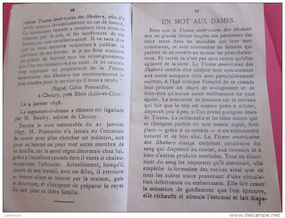 1899 Livret Publicités Médicale-Médecine-Pharmacie-Maladie Femme/Homme-Médicament-Soin-Guérison-l'homme Qui Court Shaker - Werbung