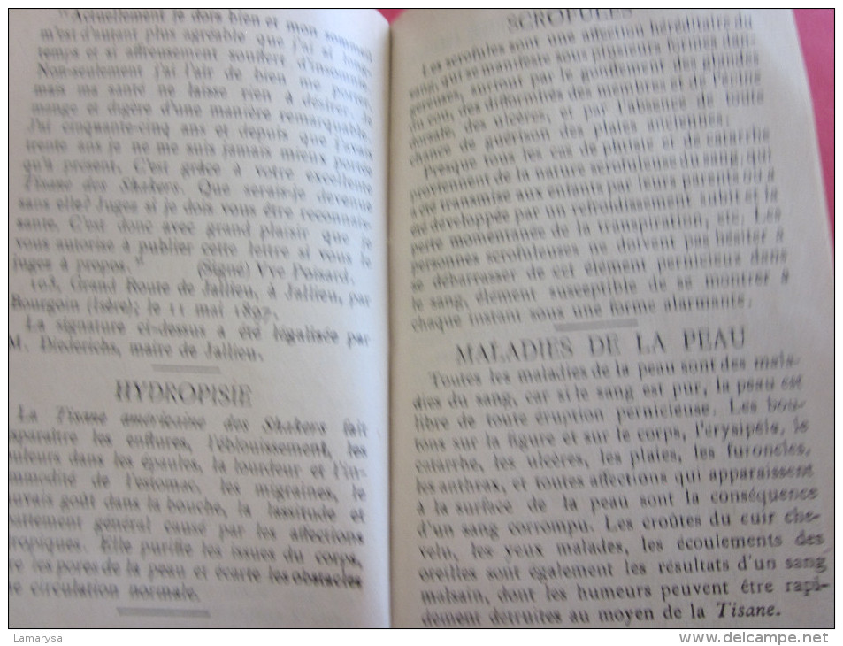 1899 Livret Publicités Médicale-Médecine-Pharmacie-Maladie Femme/Homme-Médicament-Soin-Guérison-l'homme qui court shaker