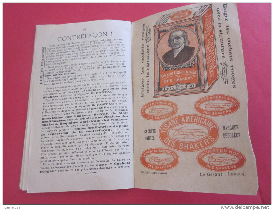 1899 Livret Publicités Médicale-Médecine-Pharmacie-Maladie Femme/Homme-Médicament-Soin-Guérison-l'homme qui court shaker