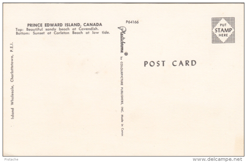 Greetings From Prince-Edward-Island Canada - Unused - 2 Scans - Greetings From...