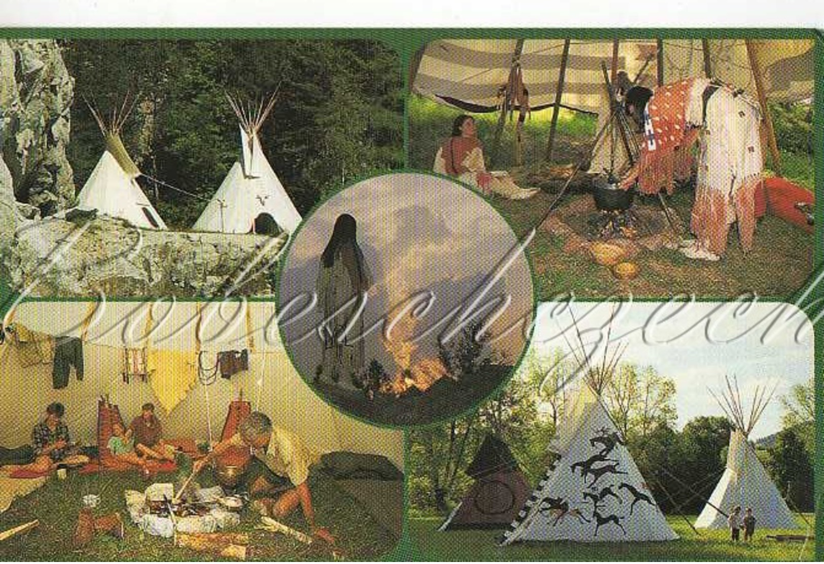 5-317  CZECHOSLOVAKIA Cca 1990   Tipi  Tepee Teepee - Indiani Dell'America Del Nord