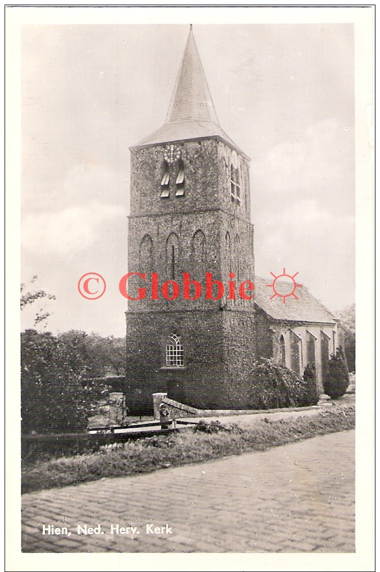 Hien ( Neder - Betuwe, Dodewaard)  Ned. Herv Kerk  Echte Fotokaart Ca 1948 - Andere & Zonder Classificatie