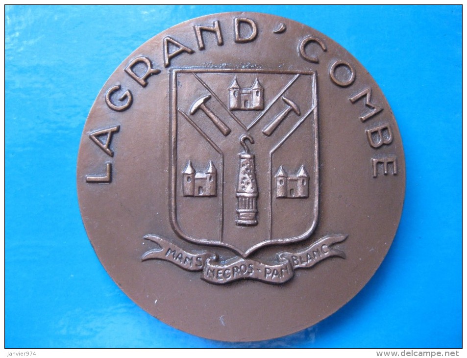 Médaille De 1975 LA GRAND COMBE - Le GARD, Mathieu Lacroix, Léo Larguier, Par TORCHEUX - Autres & Non Classés