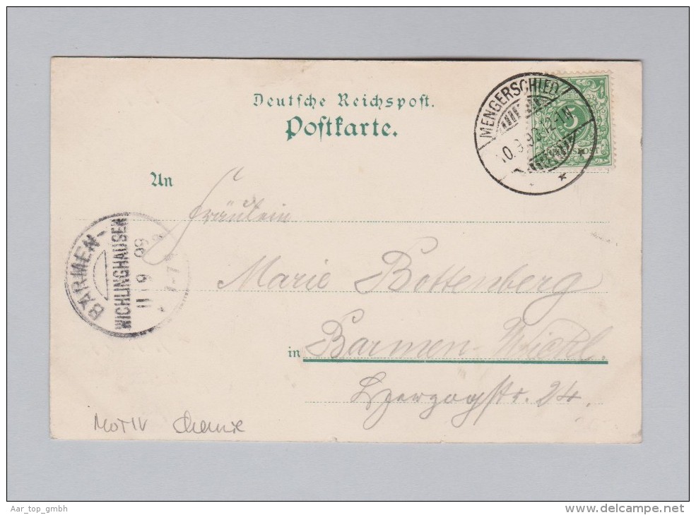 Motiv Chemie AK 1899-09-10 Mengerschied Litho Hoffmann's Stärkefabriken Salzuflen - Souvenir De...