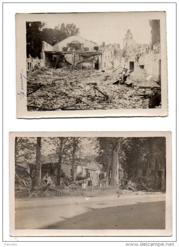 Epernay. Guerre 14-18. Bombardements. 4 Cartes Photos. - Epernay